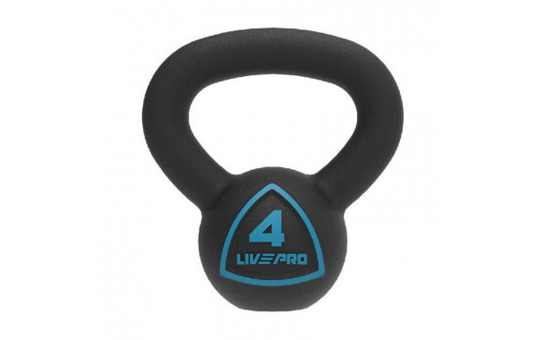 Чугунная гиря 4 кг Live Pro Solid Cast Iron Kettlebell LP8041-04 600_380