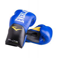 Перчатки боксерские Everlast Elite ProStyle P00001205, 14oz, к/з, синий