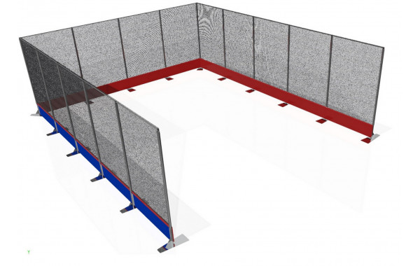 Сектор для ограждения места тренировки метаний в помещении ФСИ 9584 600_380