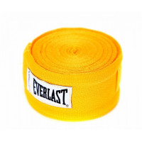 Бинт боксерский Everlast 4.55 м (пара) желтый 4456GU