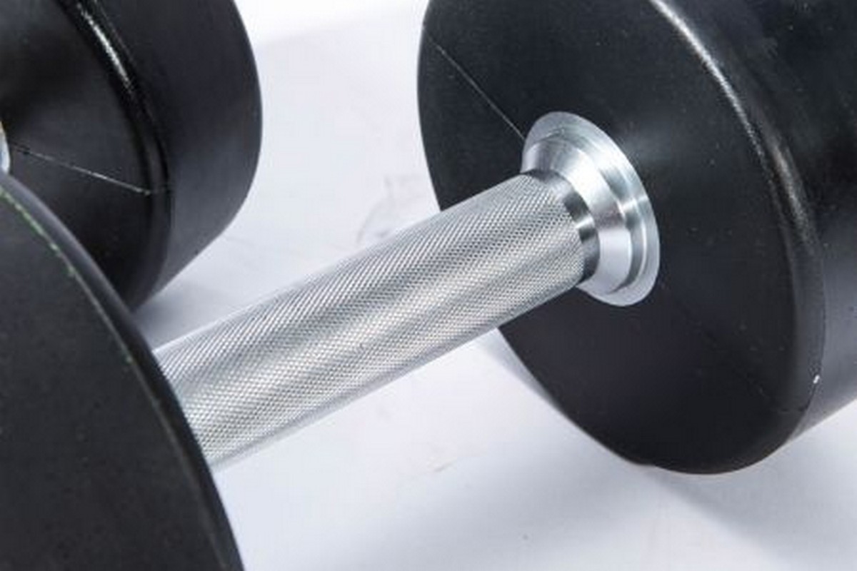 Гантели в уретане 44 кг Live Pro Premium Urethane Dumbbells LP8000-44 1200_800