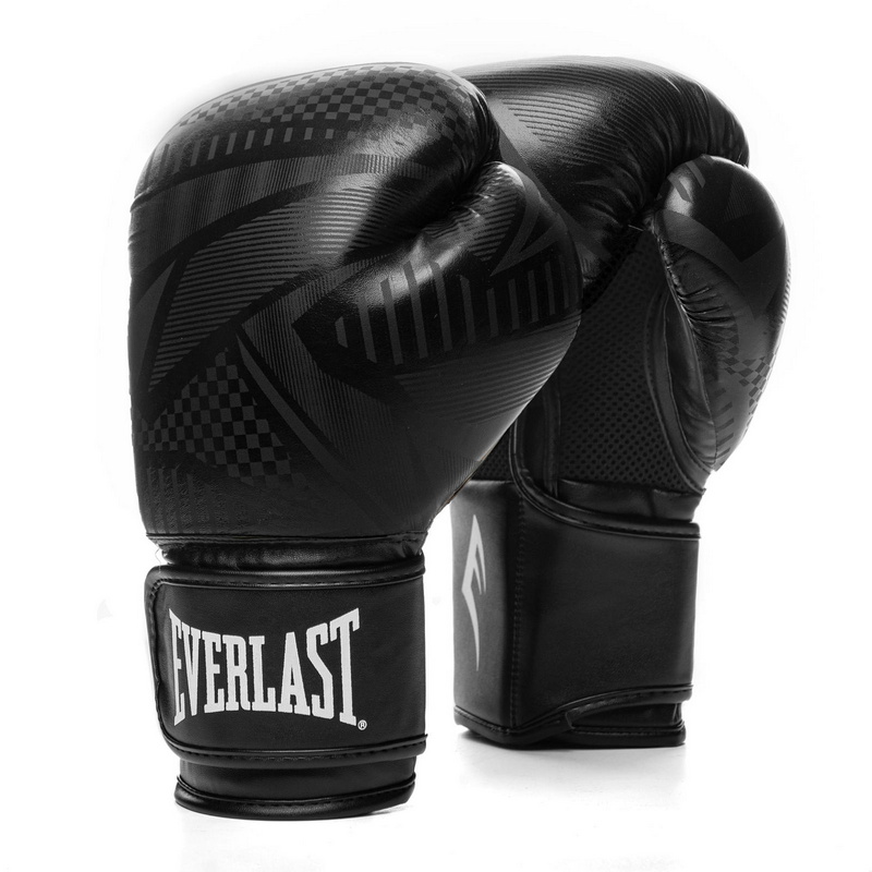 Перчатки тренировочные Everlast Spark 14oz черн/гео. 800_800