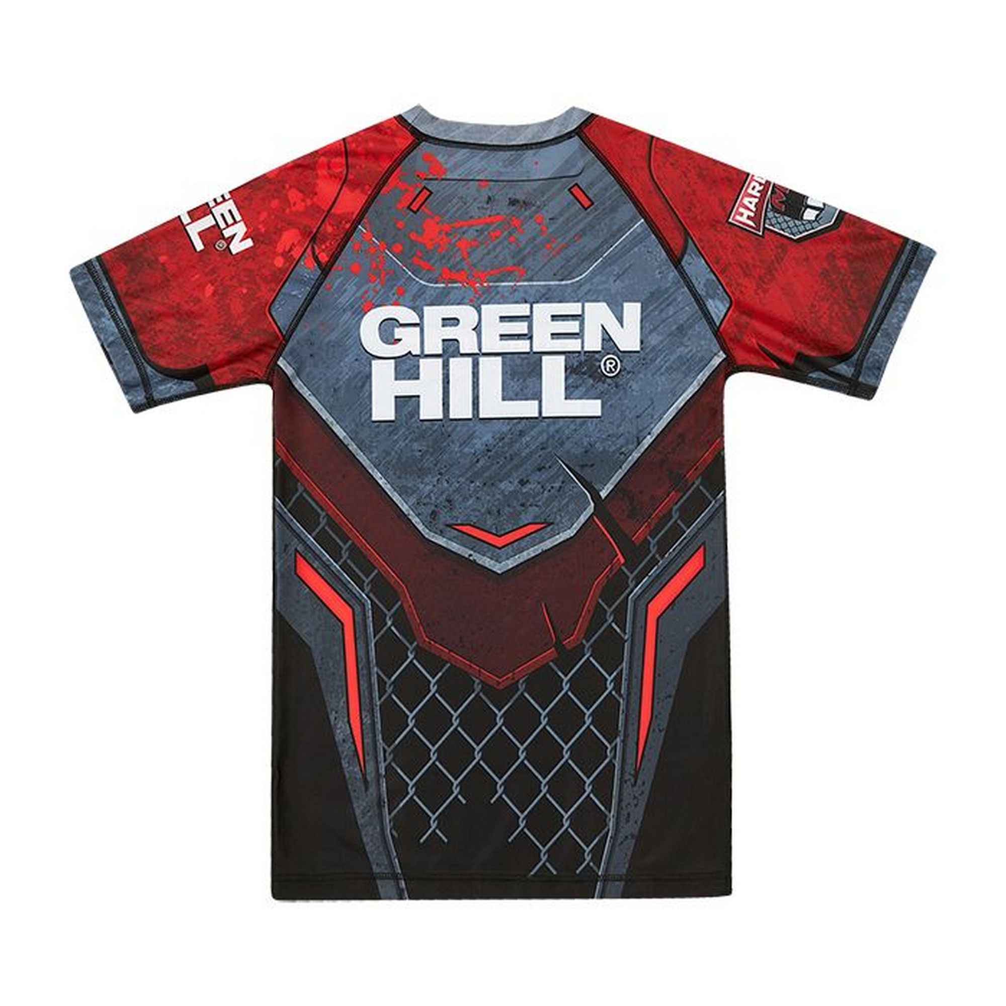 Рашгард Green Hill Rash Guard Hardcore RGI-10569 черно-красный 2000_2000