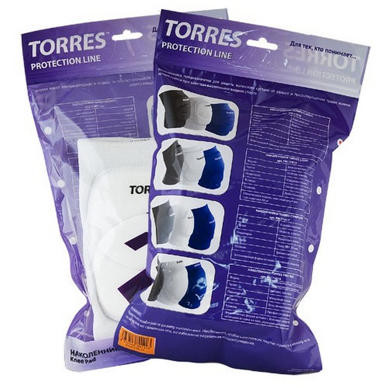 Наколенники спортивные Torres Light черный 800_800