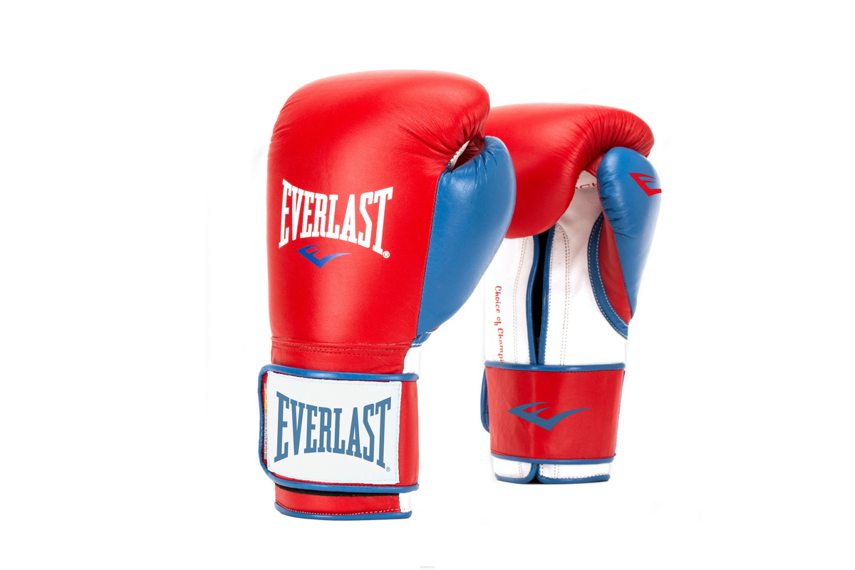 Перчатки тренировочные Everlast Powerlock PU 14oz красн/син. P00000729 1200_800