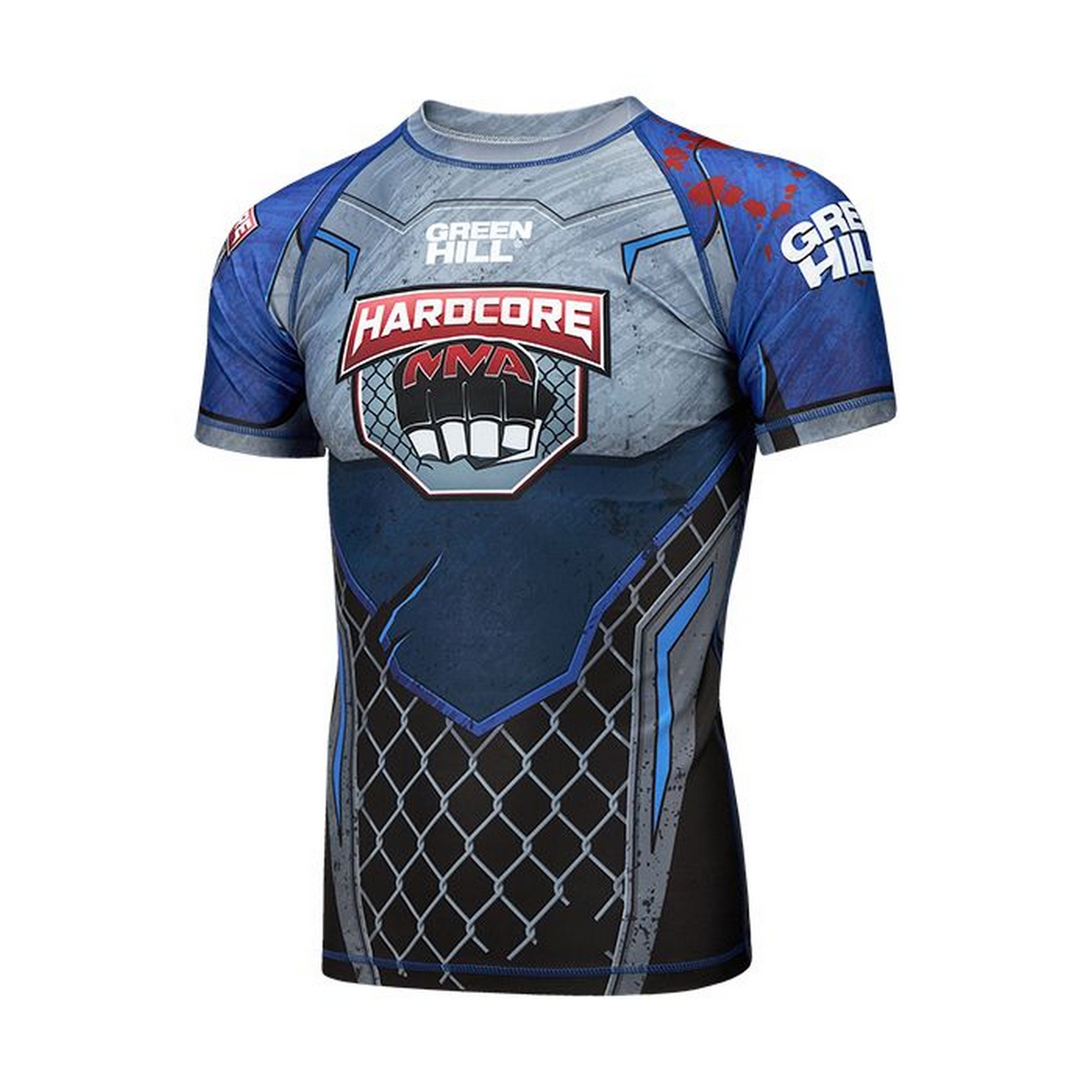 Рашгард Green Hill Rash Guard Hardcore RGI-10569 черно-синий 2000_2000