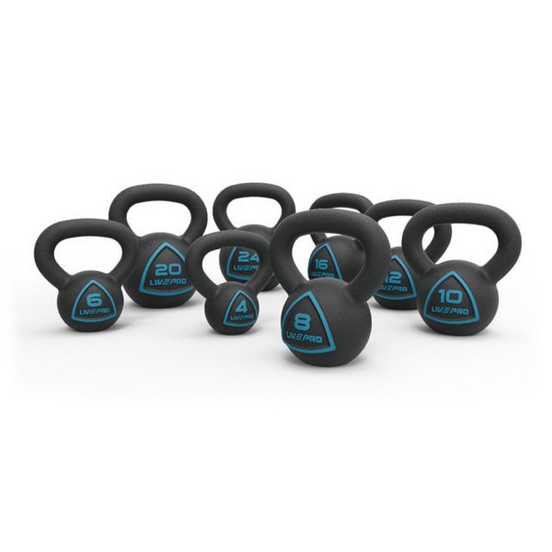 Чугунная гиря 12кг Live Pro Solid Cast Iron Kettlebell LP8041-12 800_800