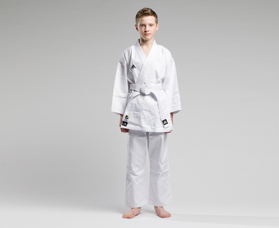 Кимоно для карате подростковое Adidas Club Climacool WKF белое 979_800