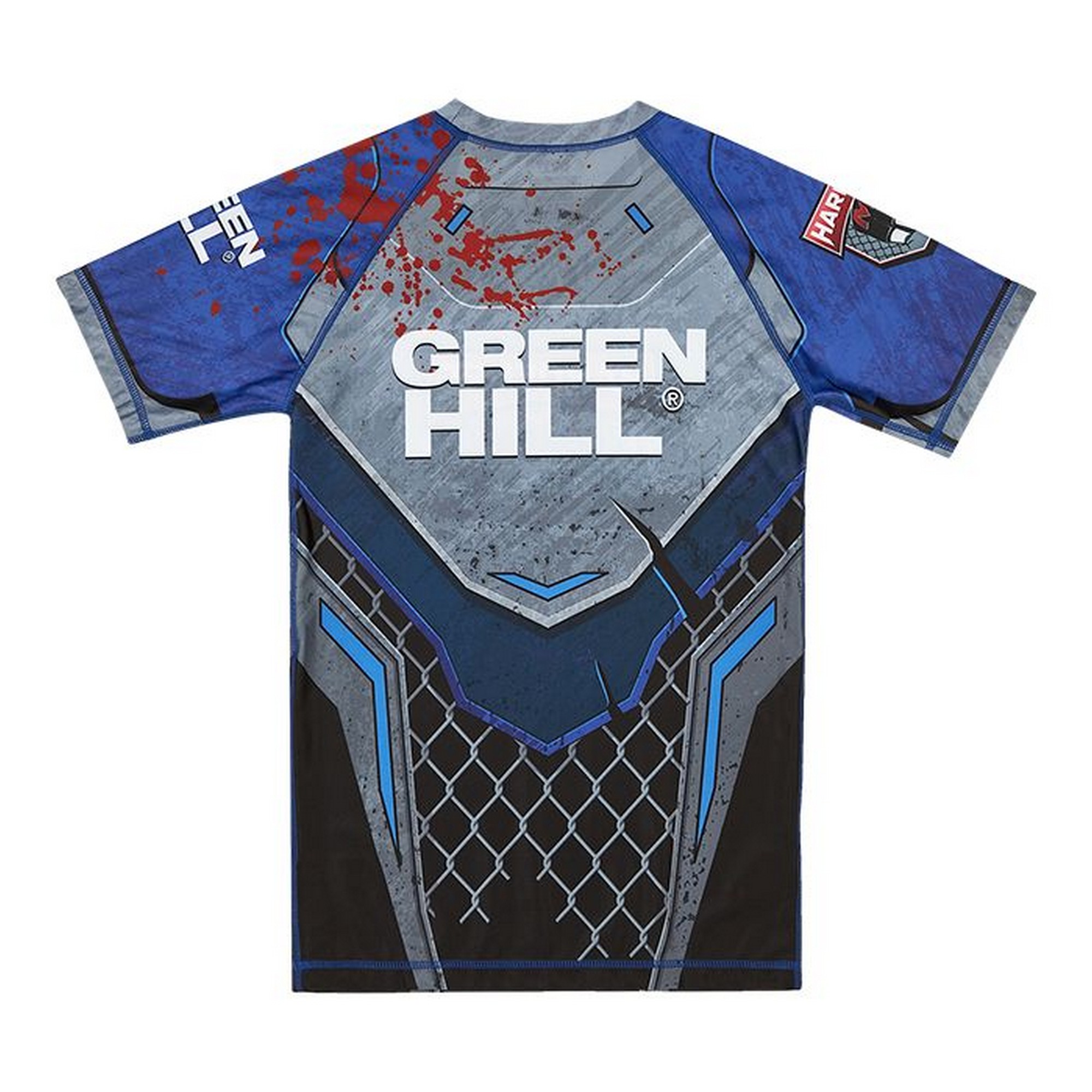 Рашгард Green Hill Rash Guard Hardcore RGI-10569 черно-синий 2000_2000