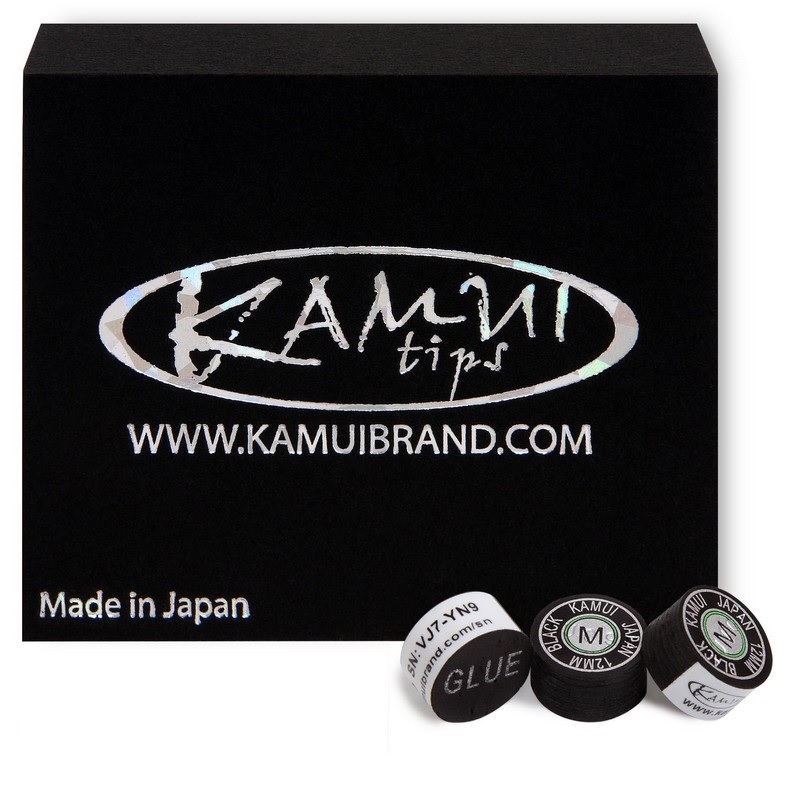 Наклейка для кия Kamui Black d12мм Medium 1шт 05235 800_800