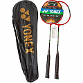 Набор для бадминтона 2 ракетки в чехле Yonex Replika E43164-2 красный 120_120